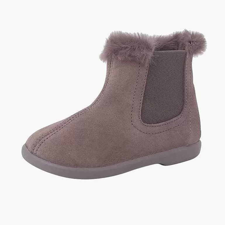 Flash Sale Pisamonas Botines Tipo Chelsea Niña Con Cuello Pelito