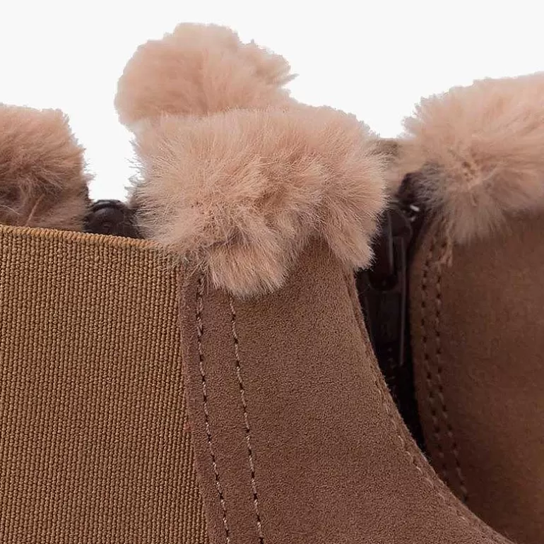 Flash Sale Pisamonas Botines Tipo Chelsea Niña Con Cuello Pelito