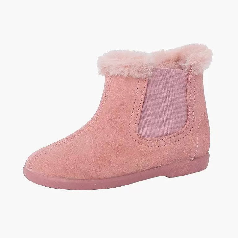 Flash Sale Pisamonas Botines Tipo Chelsea Niña Con Cuello Pelito