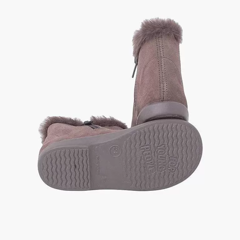 Flash Sale Pisamonas Botines Tipo Chelsea Niña Con Cuello Pelito