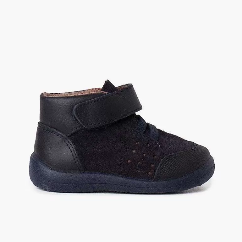 Fashion Pisamonas Botita Puntera Y Talon Reforzados Piel Y Tira Adherente