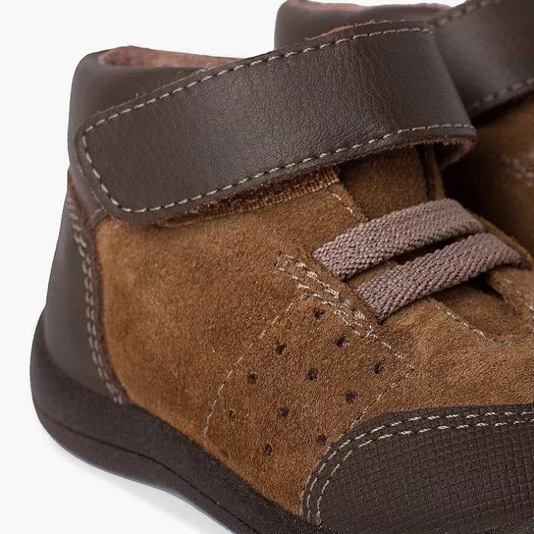Fashion Pisamonas Botita Puntera Y Talon Reforzados Piel Y Tira Adherente