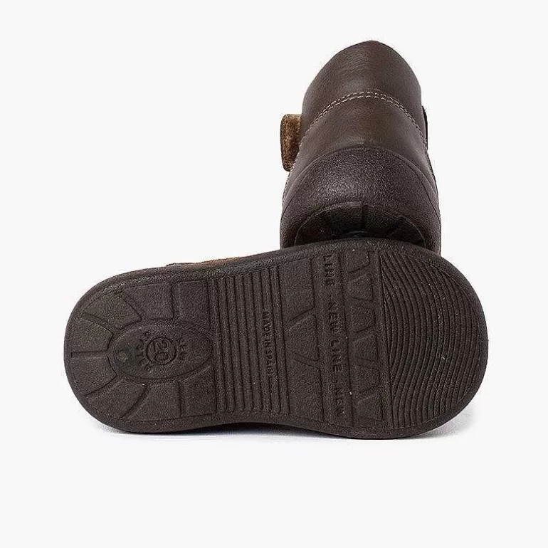 Fashion Pisamonas Botita Puntera Y Talon Reforzados Piel Y Tira Adherente