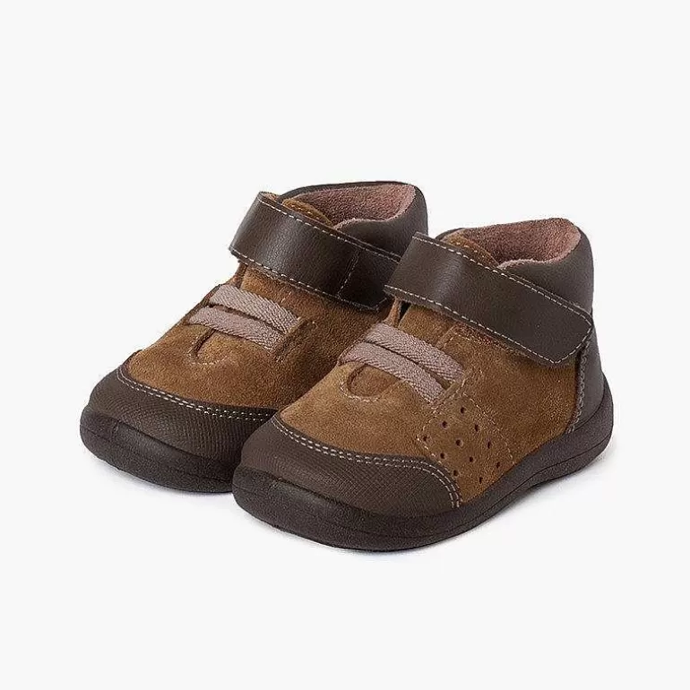 Fashion Pisamonas Botita Puntera Y Talon Reforzados Piel Y Tira Adherente