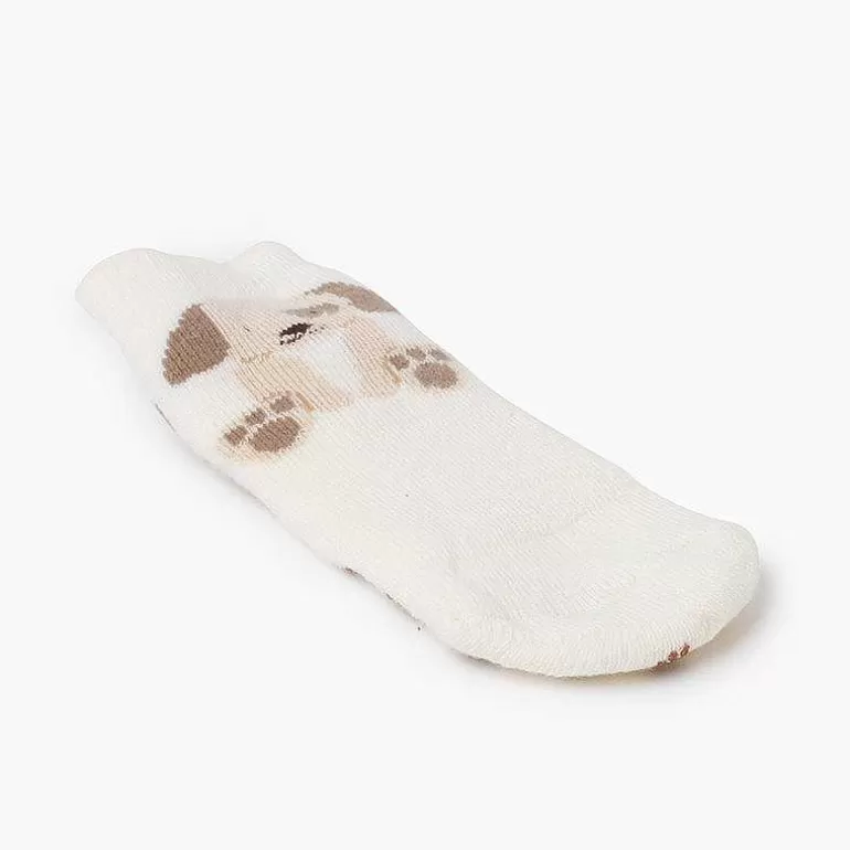 Cheap Pisamonas Calcetines Antideslizantes Perrito Pompon