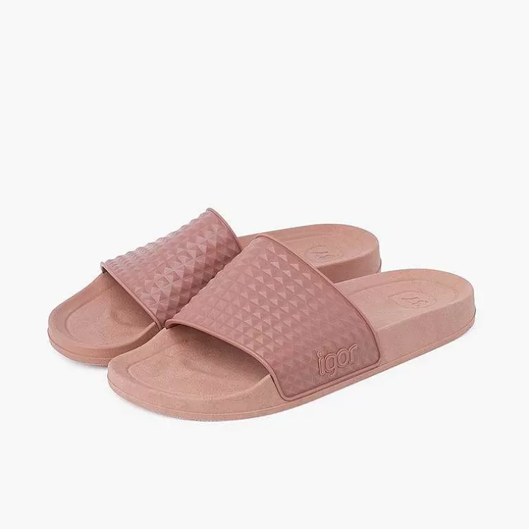 Cheap Pisamonas Chanclas Mujer Tira Ancha Colores Empolvados