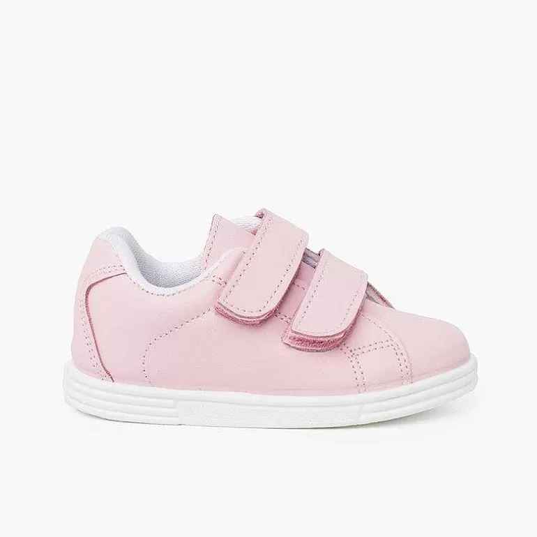 New Pisamonas Deportivas Bebe Y Niño Piel Lavable