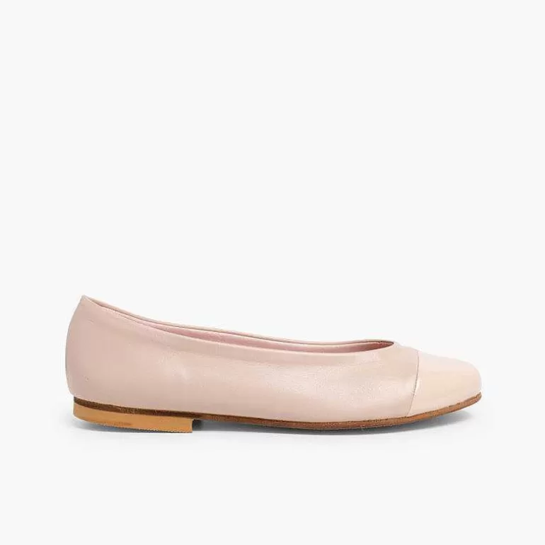 Cheap Pisamonas Manoletinas Mujer Niña Bailarinas Charol Y Napa