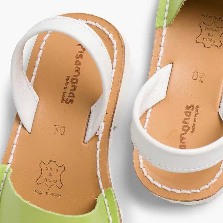 Shop Pisamonas Menorquinas Napa Bicolor Y Suela Blanca Edicion Especial