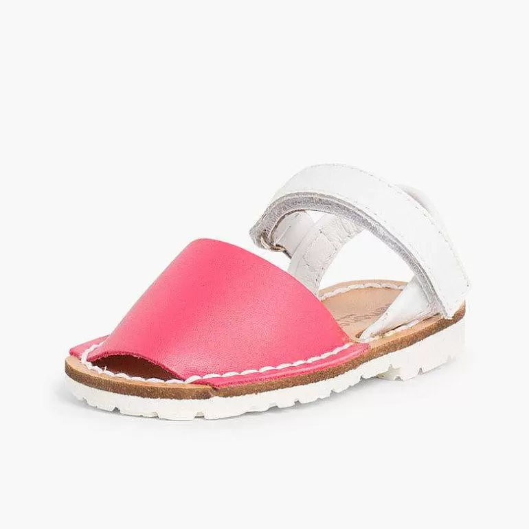 New Pisamonas Menorquinas Niños Tira Adherente Napa Y Suela Blanca Edicion Especial