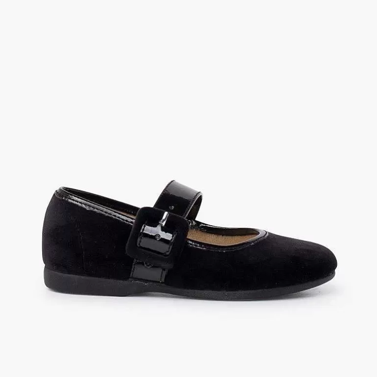 Best Sale Pisamonas Mercedita Terciopelo Tira Ancha Tipo Charol