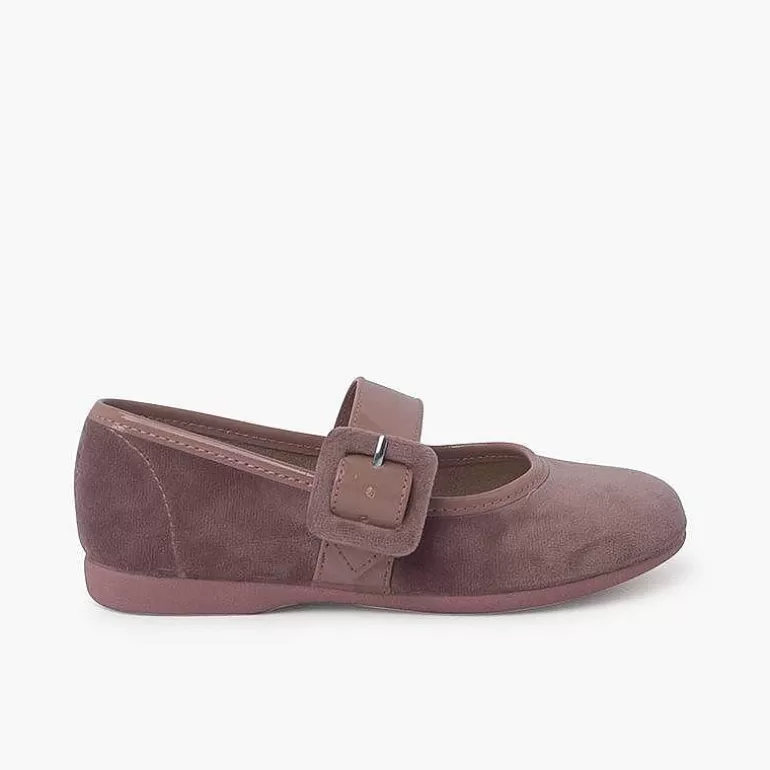 Best Sale Pisamonas Mercedita Terciopelo Tira Ancha Tipo Charol