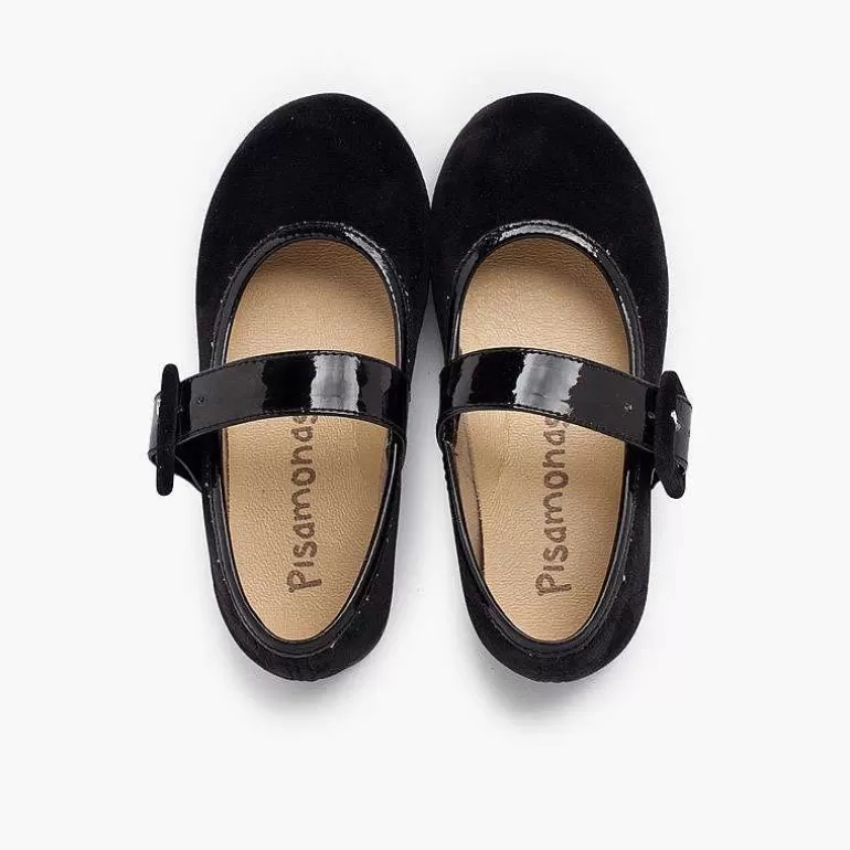 Best Sale Pisamonas Mercedita Terciopelo Tira Ancha Tipo Charol