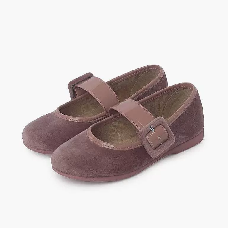Best Sale Pisamonas Mercedita Terciopelo Tira Ancha Tipo Charol