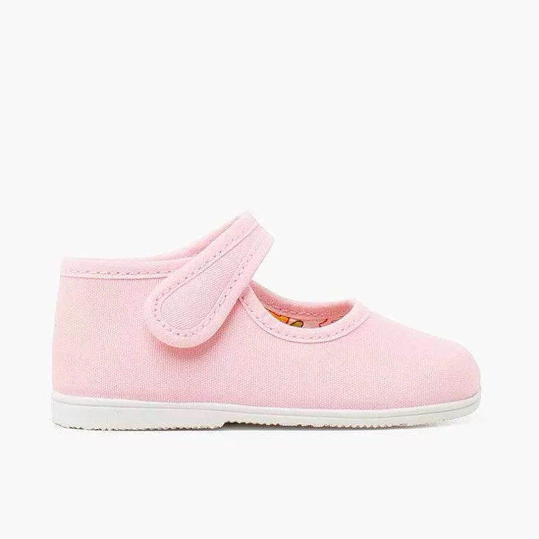Discount Pisamonas Merceditas Lona Suela Fina Tira Adherente