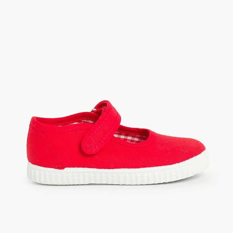 Store Pisamonas Merceditas Niña Tira Adherente Suela Tipo Zapatillas