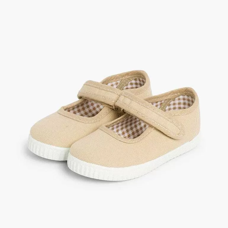 Store Pisamonas Merceditas Niña Tira Adherente Suela Tipo Zapatillas