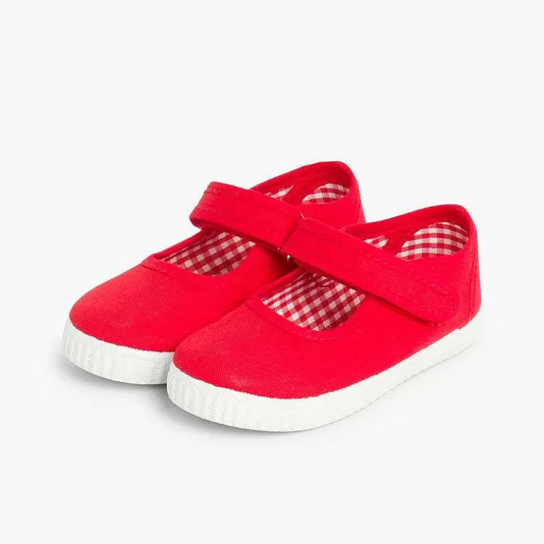 Store Pisamonas Merceditas Niña Tira Adherente Suela Tipo Zapatillas