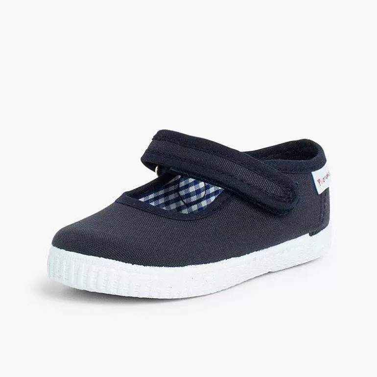 Store Pisamonas Merceditas Niña Tira Adherente Suela Tipo Zapatillas