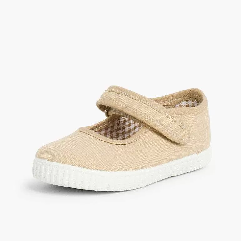 Store Pisamonas Merceditas Niña Tira Adherente Suela Tipo Zapatillas