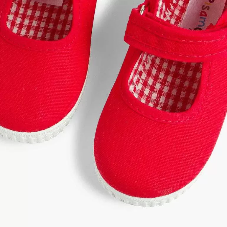 Store Pisamonas Merceditas Niña Tira Adherente Suela Tipo Zapatillas