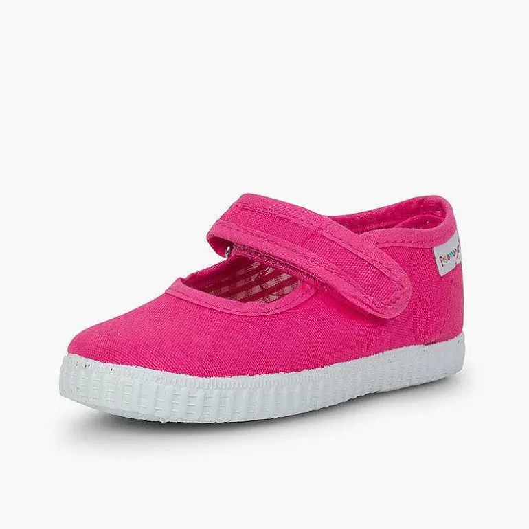 Store Pisamonas Merceditas Niña Tira Adherente Suela Tipo Zapatillas