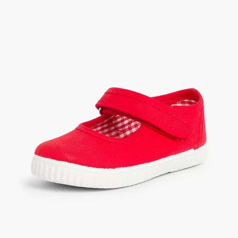 Store Pisamonas Merceditas Niña Tira Adherente Suela Tipo Zapatillas
