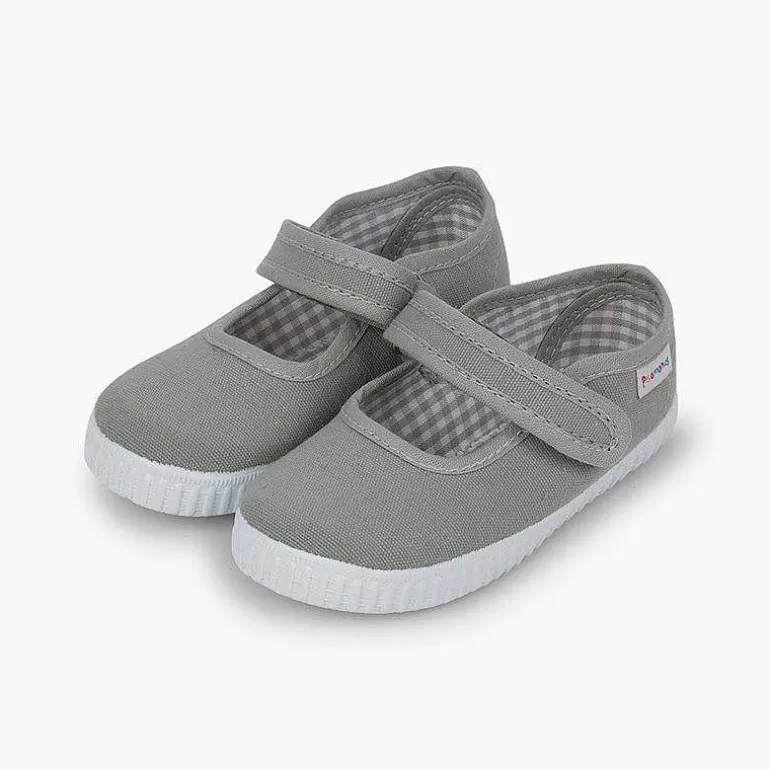 Store Pisamonas Merceditas Niña Tira Adherente Suela Tipo Zapatillas
