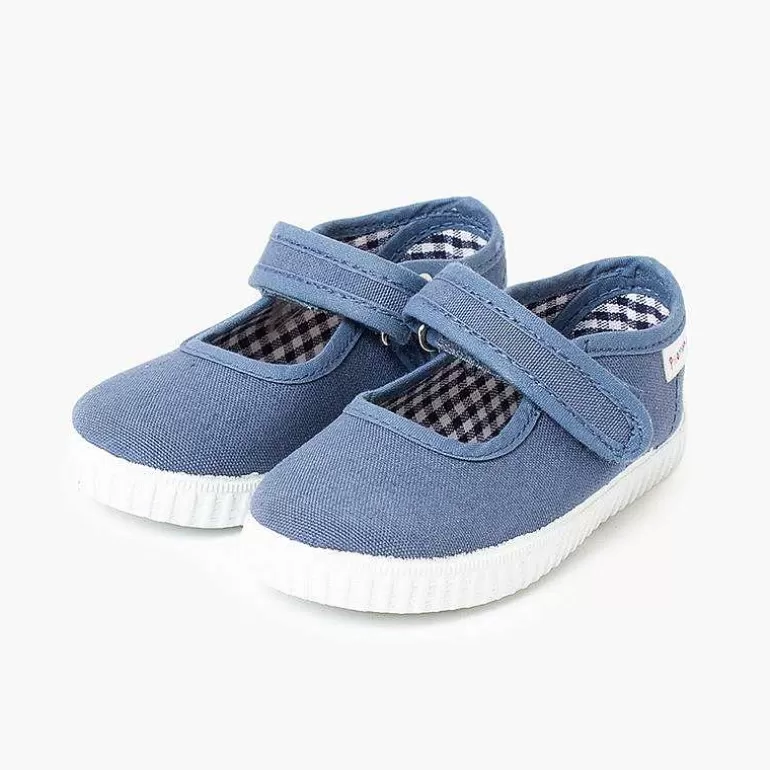 Store Pisamonas Merceditas Niña Tira Adherente Suela Tipo Zapatillas