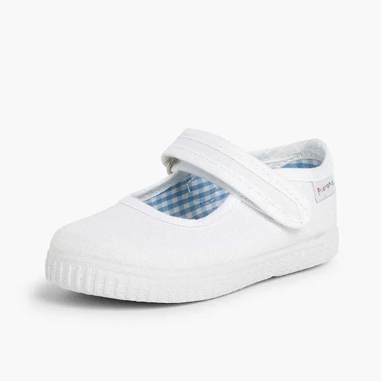 Store Pisamonas Merceditas Niña Tira Adherente Suela Tipo Zapatillas