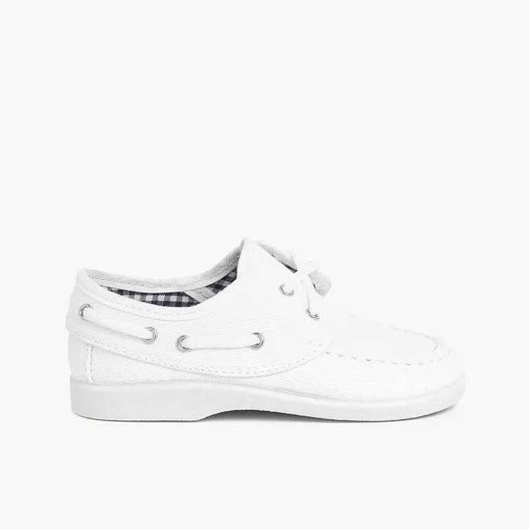 Online Pisamonas Náuticos Tela Cordones Niño