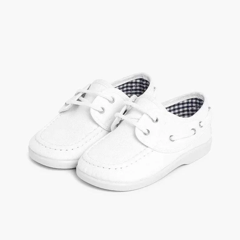 Online Pisamonas Náuticos Tela Cordones Niño