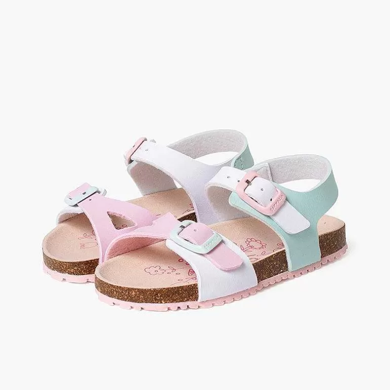 Sale Pisamonas Sandalias Niña Bio Multicolor Doble Hebilla Color Multicolor