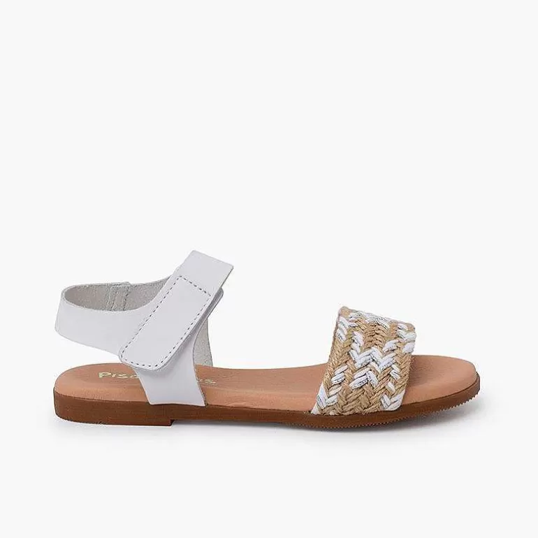 Best Sale Pisamonas Sandalias Niña En Yute. Pala Con Tira Adherente