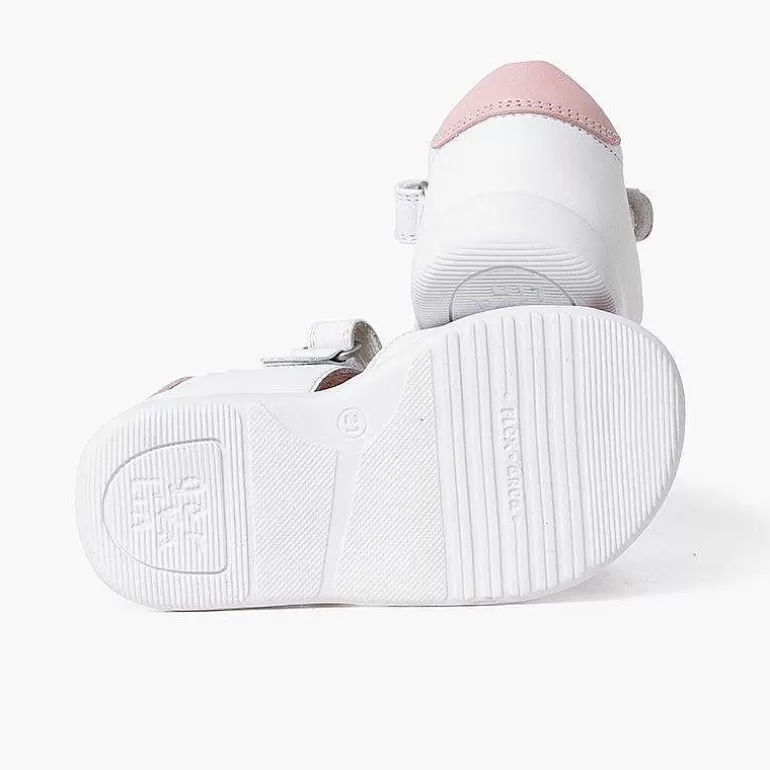 Cheap Pisamonas Sandalias Niña Gato Y Raton Con Doble Cierre Adherente Color Blanco