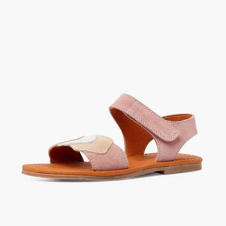 Shop Pisamonas Sandalias Niña Multicolor De Serraje Con Cierre Adherente