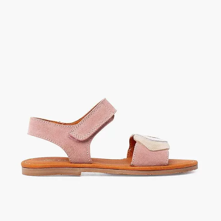 Shop Pisamonas Sandalias Niña Multicolor De Serraje Con Cierre Adherente