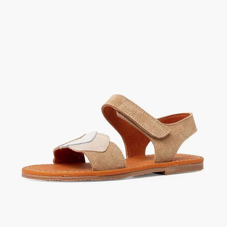 Shop Pisamonas Sandalias Niña Multicolor De Serraje Con Cierre Adherente