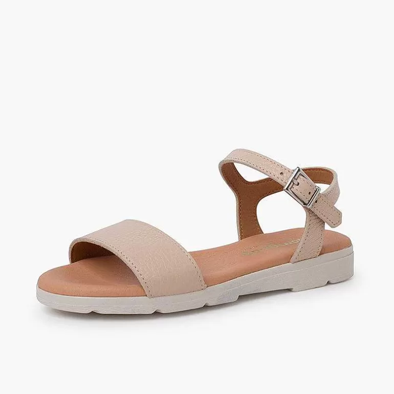 Outlet Pisamonas Sandalias Niña Y Mujer En Piel Con Plantilla De Gel