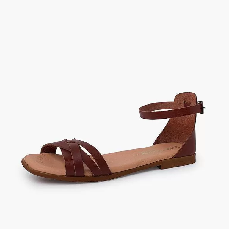 Best Pisamonas Sandalias Niña Y Mujer En Piel Con Tiras Y Talonera