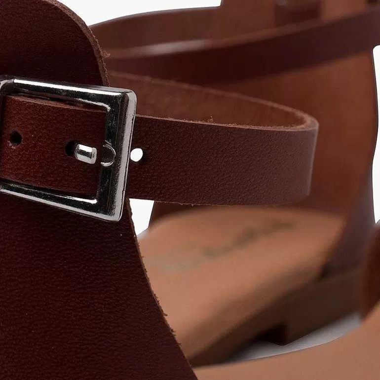 Best Pisamonas Sandalias Niña Y Mujer En Piel Con Tiras Y Talonera