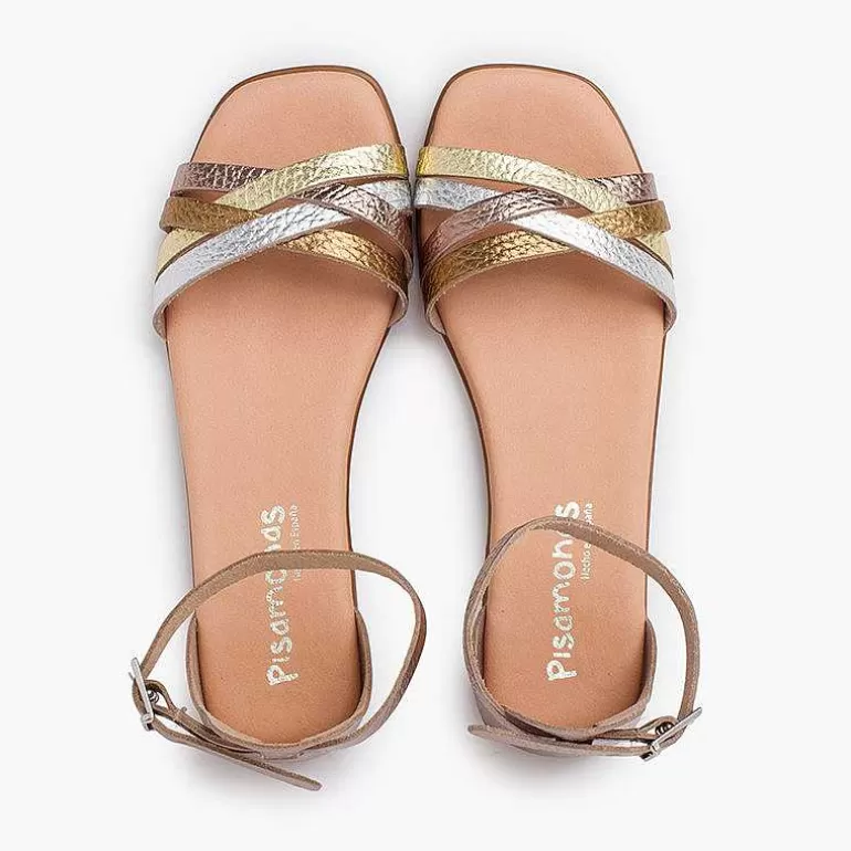 Best Pisamonas Sandalias Niña Y Mujer En Piel Con Tiras Y Talonera