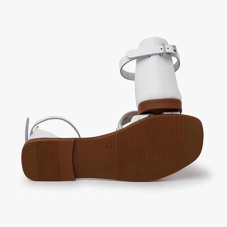 Best Pisamonas Sandalias Niña Y Mujer En Piel Con Tiras Y Talonera