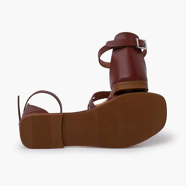 Best Pisamonas Sandalias Niña Y Mujer En Piel Con Tiras Y Talonera