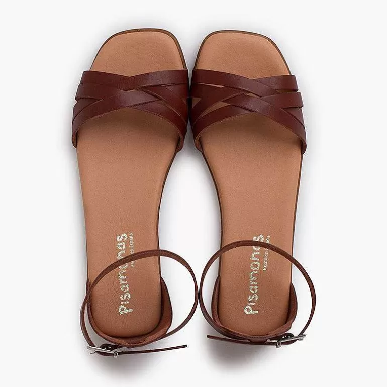 Best Pisamonas Sandalias Niña Y Mujer En Piel Con Tiras Y Talonera