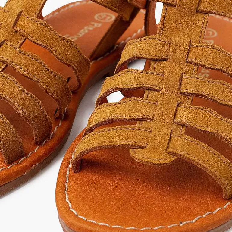 Outlet Pisamonas Sandalias Niña Y Mujer Tipo Gladiador Con Hebilla