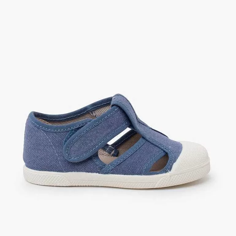 Shop Pisamonas Sandalias Niño Lona Eco Puntera Goma