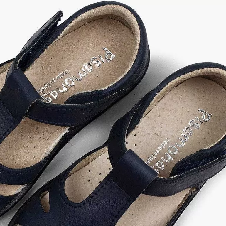 New Pisamonas Sandalias Niño Piel Tira Adherente Tipo Pepitos