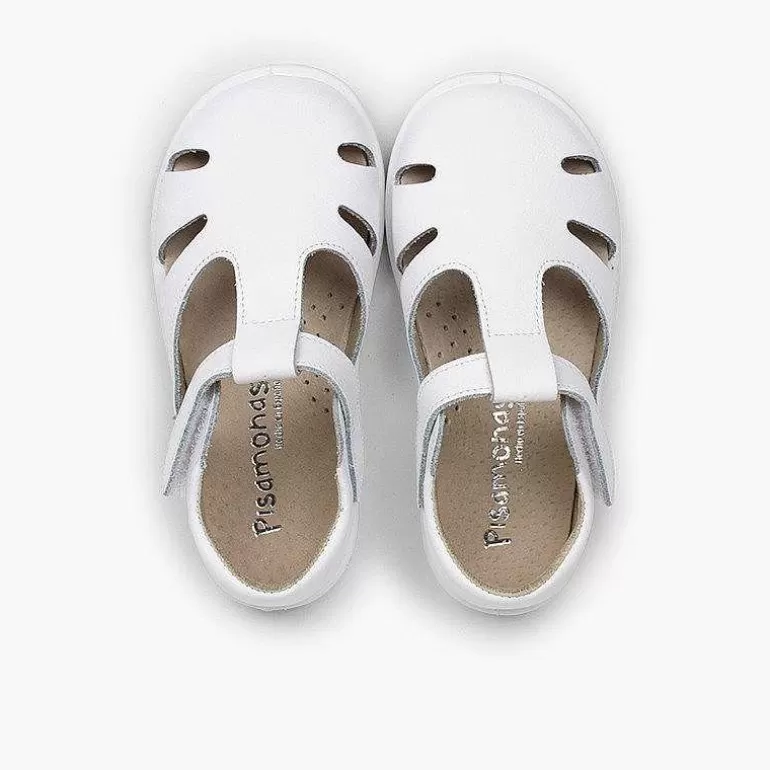 New Pisamonas Sandalias Niño Piel Tira Adherente Tipo Pepitos