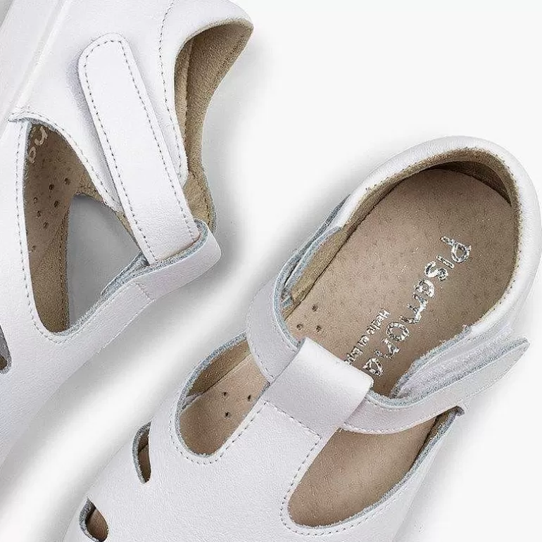 New Pisamonas Sandalias Niño Piel Tira Adherente Tipo Pepitos